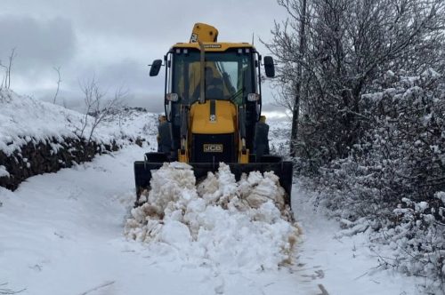 Pastrimi i borës në Panarit dhe Gjonomadh