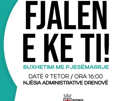 “Buxhetimet me Pjesëmarrje” në Njësinë Administrative Drenovë