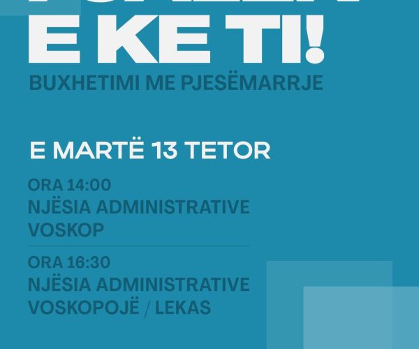 Buxhetimi me Pjesëmarrje në Njësinë Administrative Voskop dhe Voskopojë